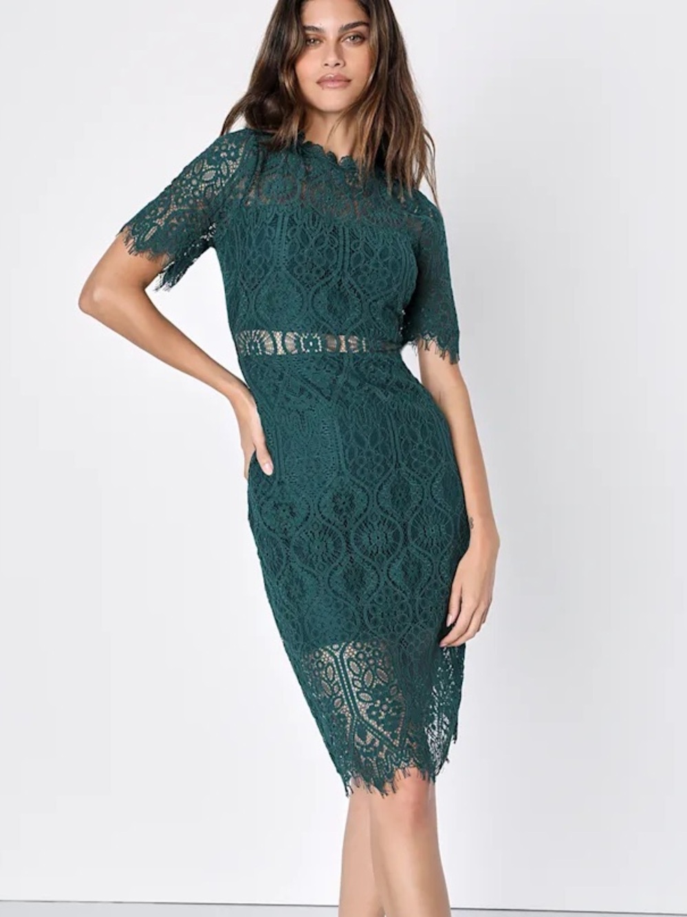 Green Lace Lulus Dress